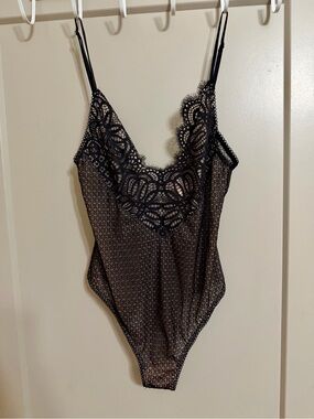 NBW! Black Lace Sheer Bodysuit by Victoria’s Secret